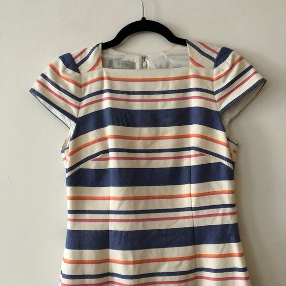 Hobbs London Andara Dress in Striped Multi - Picture 3 of 6